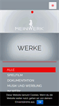 Mobile Screenshot of meinwerk-film.de